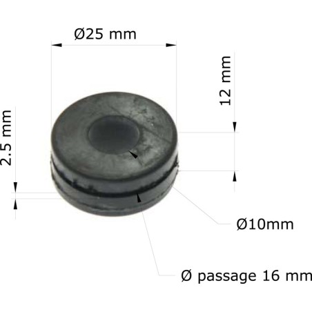 Silentblock Honda CBR900RR 92-94/Faro 19051-KA4-000 GRM-126/10 (Jue...