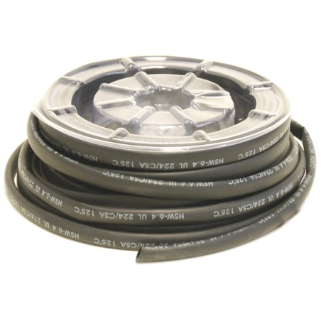 Bobina manguitos de tubo termorretráctil Ø19mm negro 5m