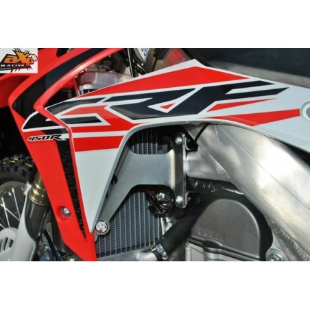 Protectores de radiador aluminio rojo AXP Honda AX1336