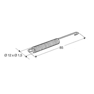 Muelle para caballete lateral /motor Minarelli BUZZETTI