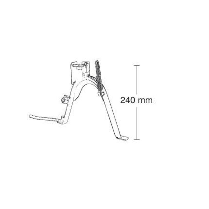 Caballete central completo rueda 12'' BUZZETTI