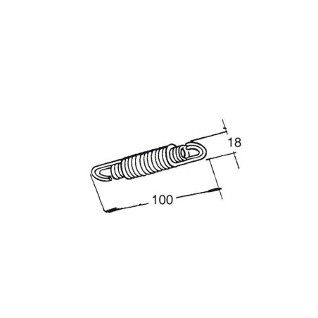 Par de muelles para caballete central BUZZETTI