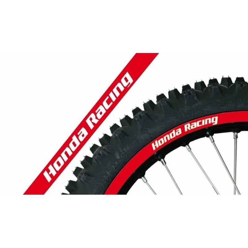 Adhesivo Llanta Blackbird Crystal Honda Racing rojo 5068R/60