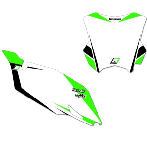 Kit adhesivos portanúmeros Blackbird Dream 4 KX450 19