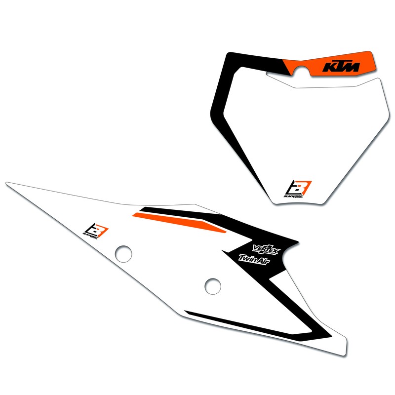 Kit adhesivos portanúmeros Blackbird Dream 4 KTM SX/SX-F 19