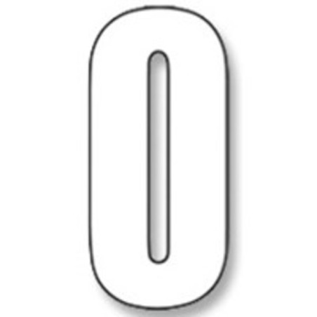 Numeros de carrera blanco - Pack de 3 uds Blackbird Crystal 5027/10/0