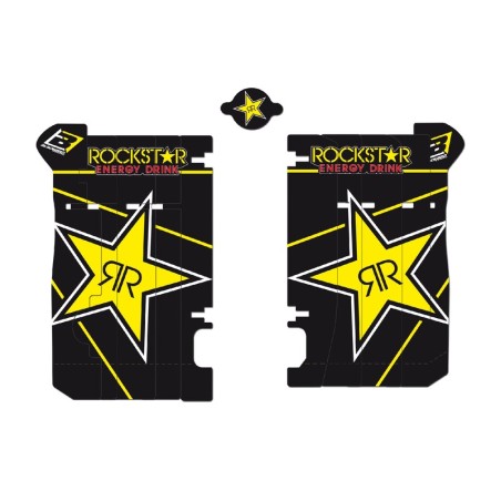 Adhesivos para rejillas de radiador Blackbird Rockstar Energy Honda...