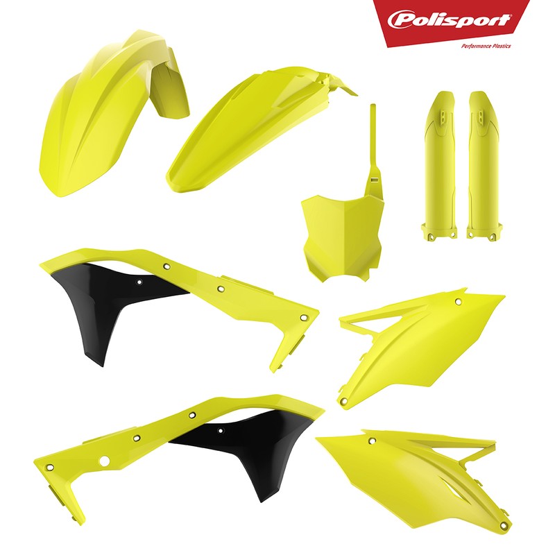 Kit de plástica completo Polisport Kawasaki amarillo fluor 90743