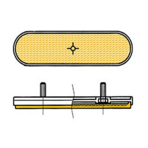 Catadióptrico ovalado lateral V PARTS