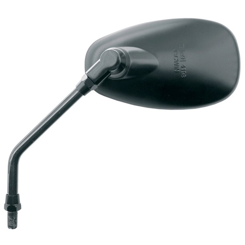 Espejo ovalado M10/125 negro V PARTS