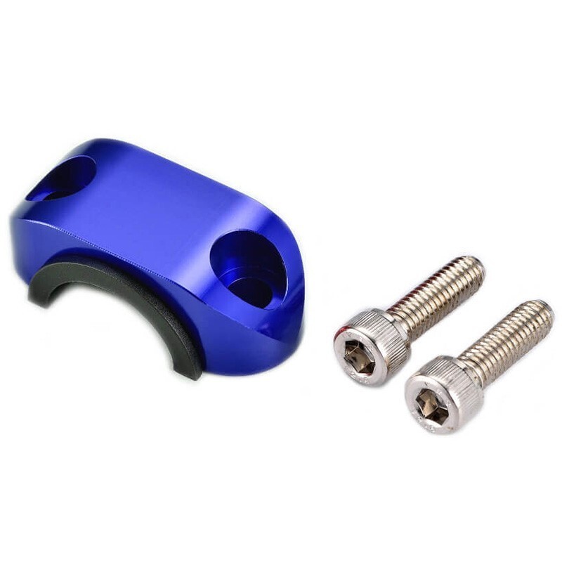 Abrazadera superior soporte maneta con goma ART azul