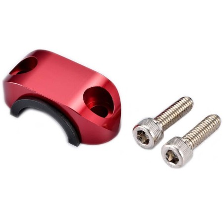 Abrazadera superior soporte maneta con goma ART rojo