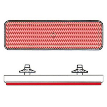 Catadióptrico rectangular trasero V PARTS