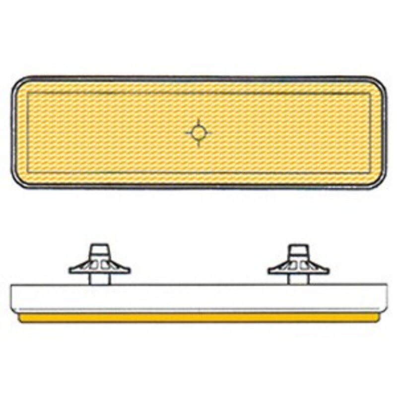 Catadióptrico rectangular lateral V PARTS