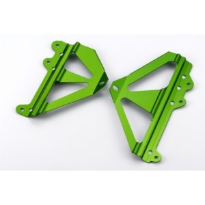 Protector radiador Kawasaki verde KXF 450 2009-2012 V PARTS