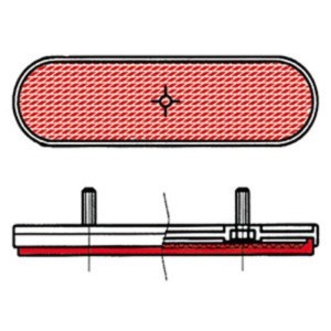 Catadióptrico ovalado trasero V PARTS