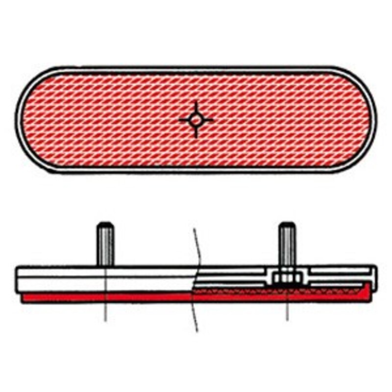 Catadióptrico ovalado trasero V PARTS