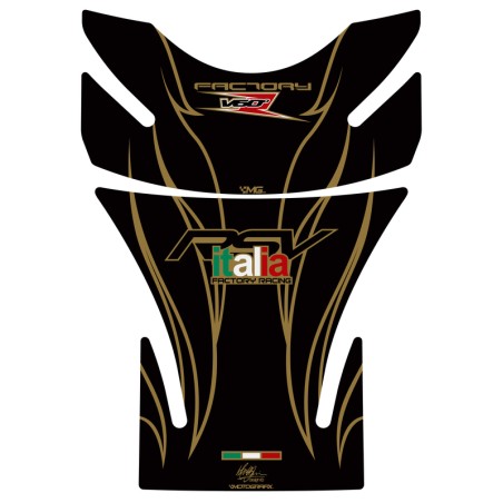 Protector de depósito Motografix RSV,RSV4 negro/oro