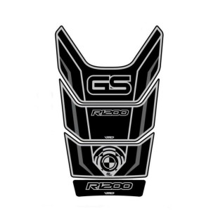 Protector de depósito Motografix R1200GS negro, 4 piezas