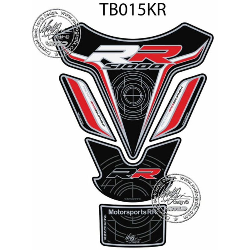 Protector de depósito Motografix S1000RR negro/blanco/rojo