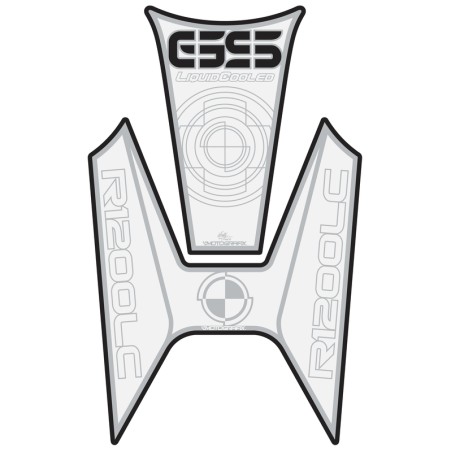 Protector de depósito Motografix R1200GS blanco