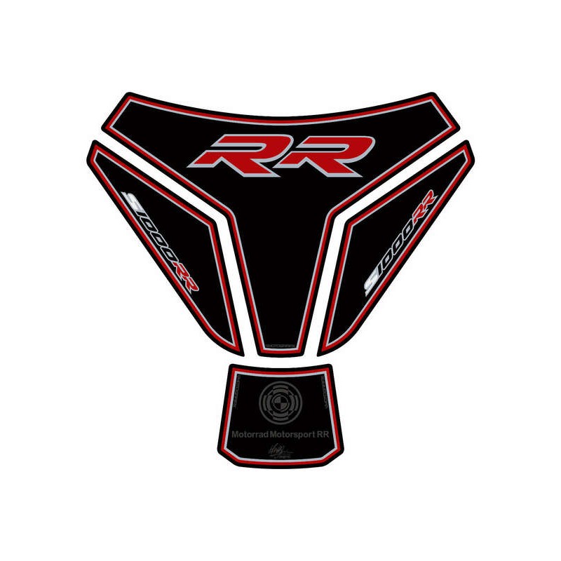 Protector de depósito Motografix BMW S1000RR 4 piezas negro/rojo