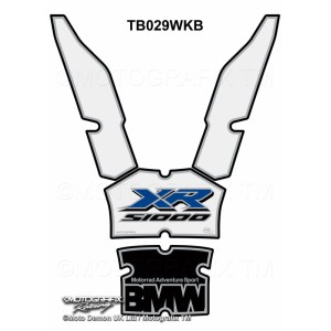 Protector de depósito Motografix BMW S1000XR blanco negro azul