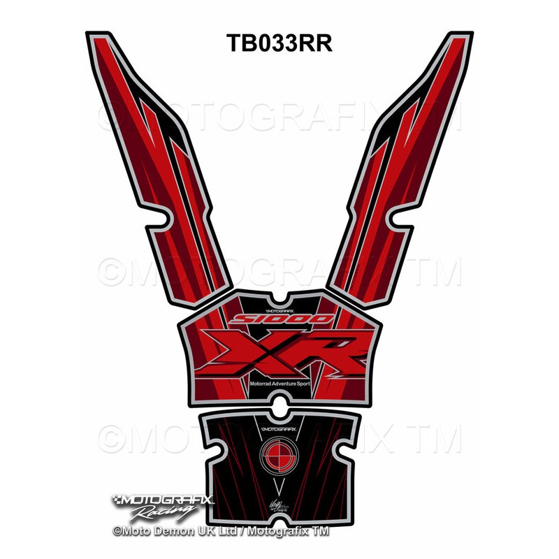 Protector de depósito Motografix BMW S1000XR rojo negro