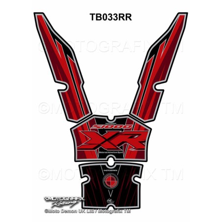 Protector de depósito Motografix BMW S1000XR rojo negro