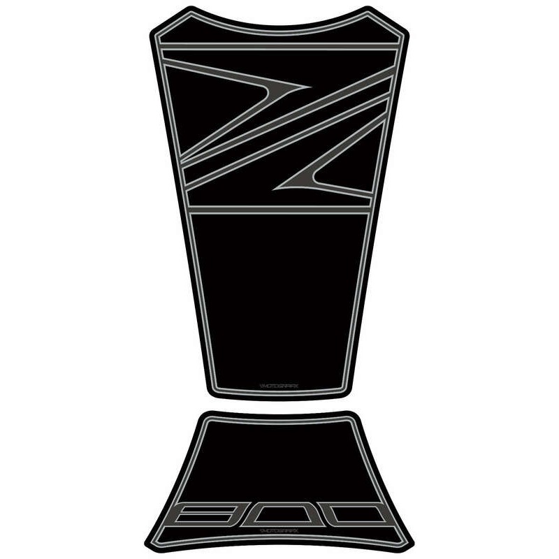 Protector de depósito Motografix Kawasaki Z800 2 piezas negro