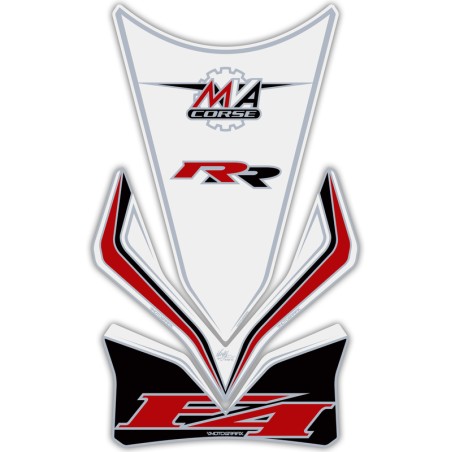 Protector de depósito Motografix MV AGUSTA F4RR 3 piezas blanco