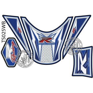 Protector de depÃ³sito Motografix GSX-R1000 blanco/azul