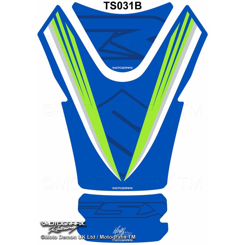 Protector de depÃ³sito Motografix SUZUKI GSX-R1000 1 pieza, azul