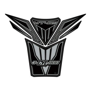Protector de depósito Motografix YAMAHA MT-09 6 piezas negro/plata