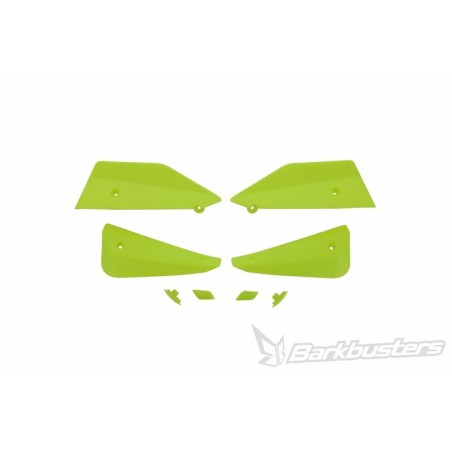 Kit de deflectores y conectores Barkbusters SABRE Color amarillo Hiviz