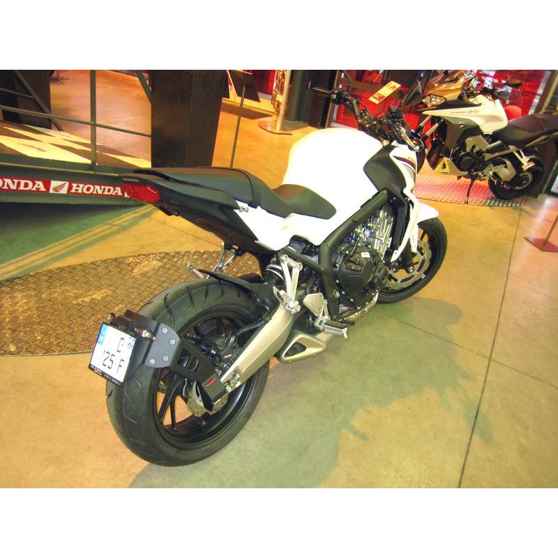 Portamatrículas a la rueda Honda CB650F negro