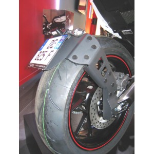 Portamatrículas a la rueda Yamaha MT-09 Tracer negro