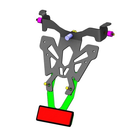 Portamatrículas Honda CB1000R negro V PARTS
