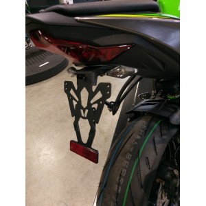 Portamatrículas Kawasaki ZX-6R negro V PARTS