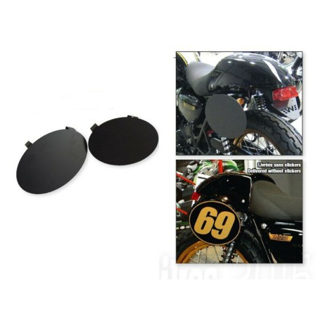 Paneles laterales (par) Kawasaki W800 W650, negro