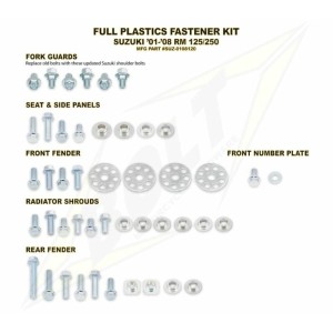 Kit tornillería de plástica Bolt SUZ 01-08 RM125/250