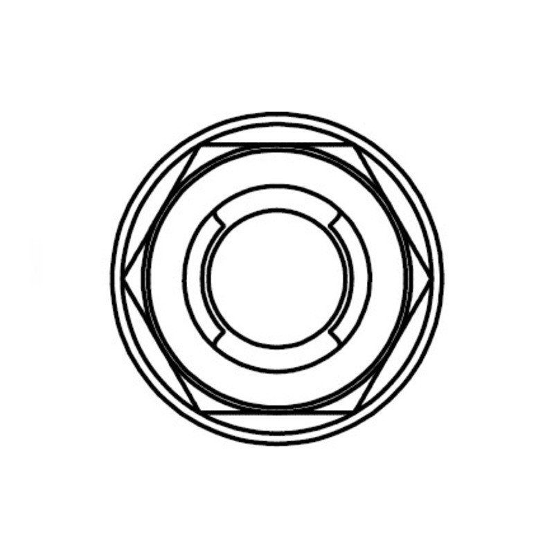 Tuerca fuji con brida BOLT M6 x 1,00 x 10mm