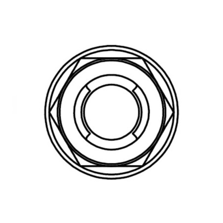 Tuerca fuji con brida BOLT M6 x 1,00 x 10mm