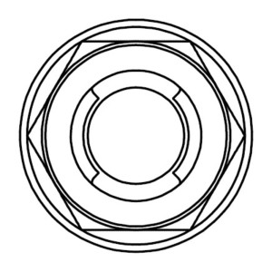 Tuerca fuji con brida BOLT M10 x 1,25 x14mm