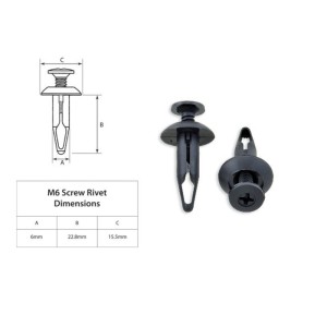 Remache plástico M6 BOLT