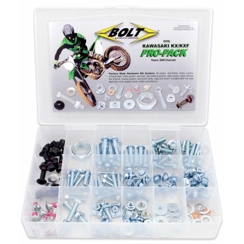 Pack tornillería Bolt Pro Kawasaki para KX/KXF 2003-2013
