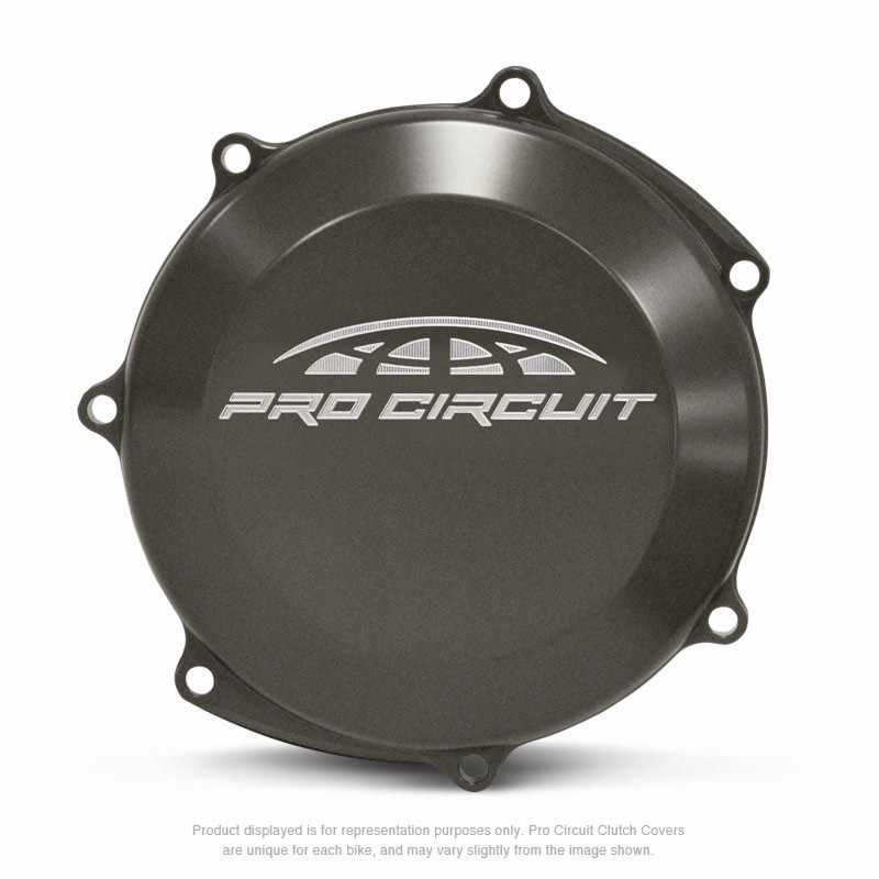 Tapa de embrague Pro Circuit para Yamaha YZ250F: aluminio, negro