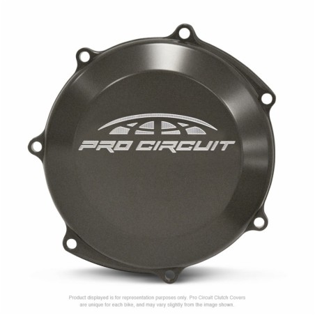 Tapa de embrague Pro Circuit para Yamaha YZ250F: aluminio, negro