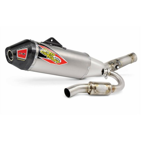 Linea completa escape Pro Circuit T-6 KTM SX-F250: acero inox, Sile...