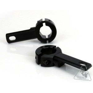 Soporte al chasis/defensas para luces Denali Ø21-29mm Color negro